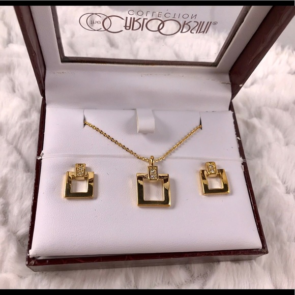 ✅🆕❤️Necklace earring set 10k gold plated - Picture 5 of 7